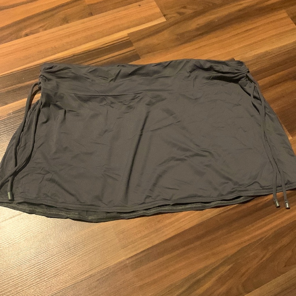 Calvin Klein grey swimwear coverup skirt